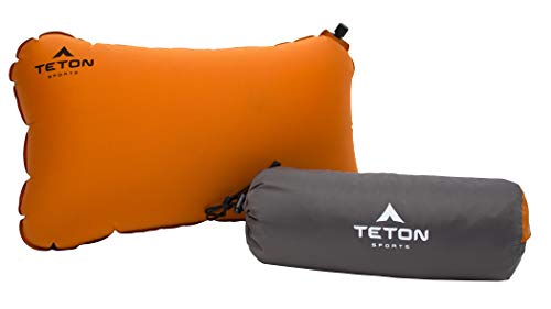 TETON Sports ComfortLite Self-Inflating Pillow; Support Your Neck and Travel Comfortably