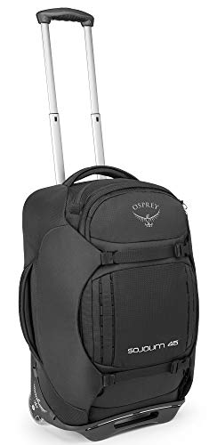 Osprey Sojourn Carry-On Luggage/Backpack, 45L/22', Flash Black