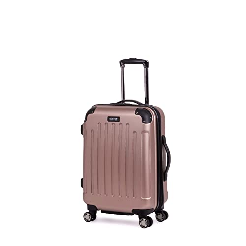 Kenneth Cole Reaction Renegade ABS Expandable 8-Wheel Upright, Rose Gold, 24-Inch Carry On