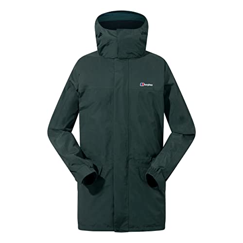 Berghaus Men's Long Cornice Waterpoof Jacket, Deep Forest, Medium