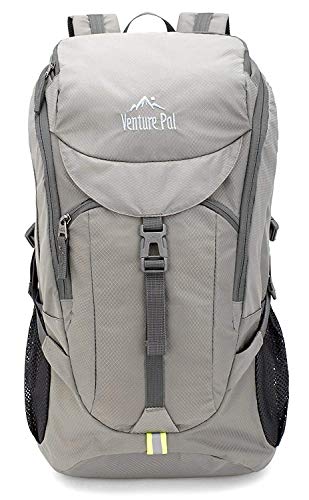 Venture Pal Hiking Backpack - Packable Durable Lightweight Travel Backpack Daypack for Women Men(grey)