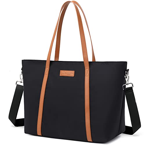 Laptop Tote Bag for Women Work: Teacher Satchel Fit 15.6 Inch Laptop Carryon Travel Purse Lightweight Handbag