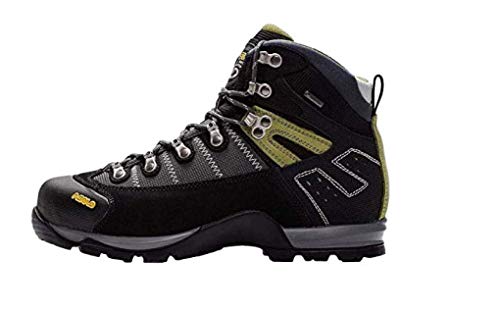 Asolo Men's Fugitive GTX Hiking Boots, Black / Gun Metal, 8.5 D(M) US