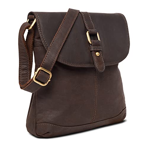 LEABAGS Paris genuine buffalo leather ladies handbag vintage look I crossbody bag I leather bag I shoulder bag