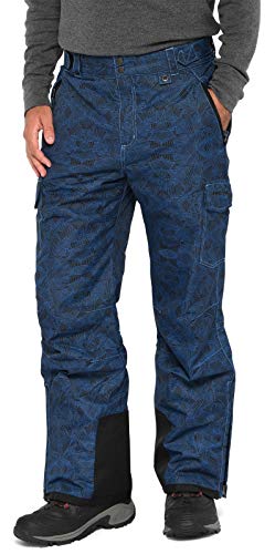 Arctix Men's Snow Sports Cargo Pants, Diamond Print Nautical Bue, XX-Large/32' Inseam