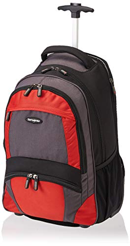 Samsonite Wheeled Backpack, Black/Orange, One Size