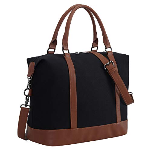 Bluboon Women Ladies Weekender Bag Overnight Carry-on Tote Duffel in Trolley Handle