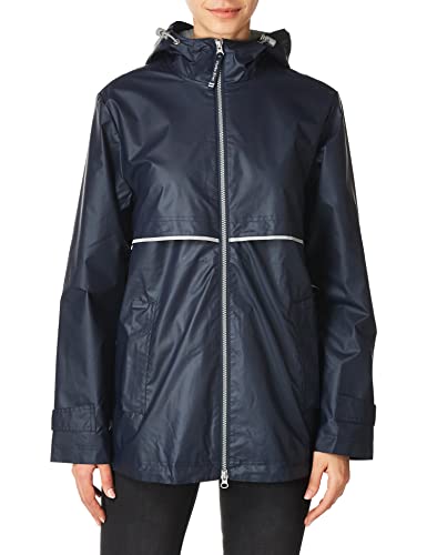 Charles River Apparel womens New Englander Wind & Waterproof Rain Jacket, Black, Medium US