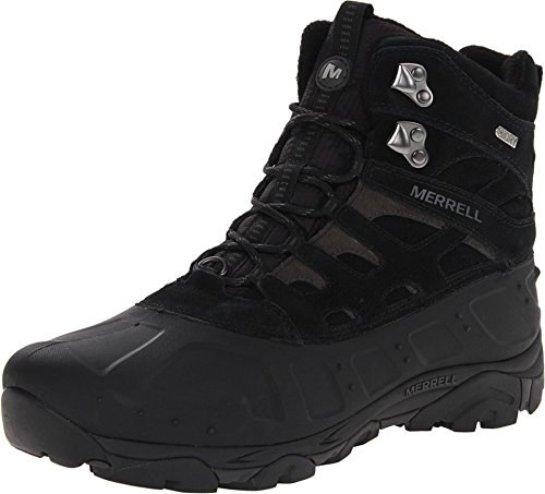 Merrell Men's Moab Polar Waterproof Winter Boot,Black,7 M US