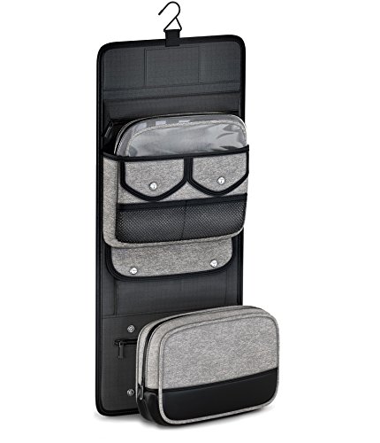 TSA Compliant Hanging Toiletry Travel Bag with Removable Dopp Kit