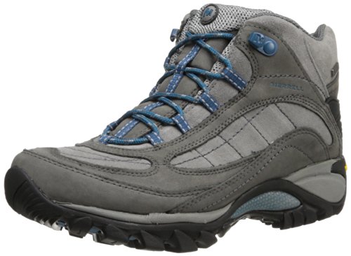 Merrell Women's Siren Waterproof Mid Hiking Boot,Castle Rock/Blue,7 M US