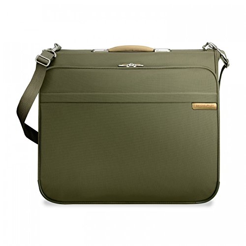 Briggs & Riley Baseline Deluxe Garment Bag,Olive,20.5x22x11.5
