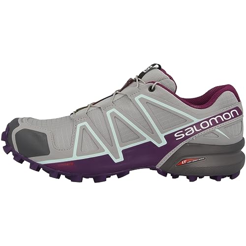 Salomon Women's Speedcross 4 W Trail Runner, quarry, 7.5 M US