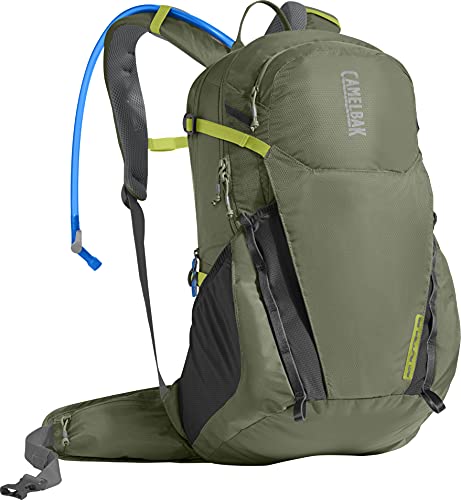 CamelBak Rim Runner 22 Crux Reservoir Hydration Pack, Lichen Green/Dark Citron, 2.5 L/85 oz