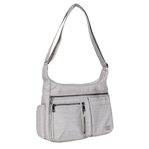 Lug Double Dutch Cross Body Bag, Brushed Silver
