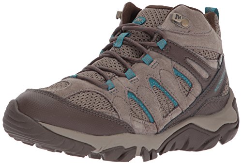 Merrell Women's Outmost Mid Vent Waterproof Hiking Boot, Boulder, 6 M US