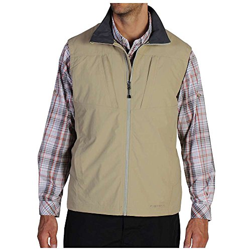 ExOfficio Men's FlyQ Lite Vest, Light Khaki, Large
