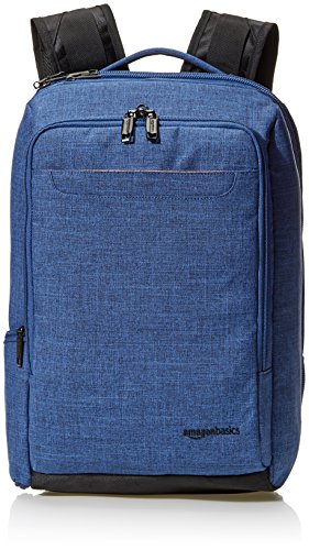 Amazon Basics Slim Carry On Laptop Travel Overnight Backpack - Blue