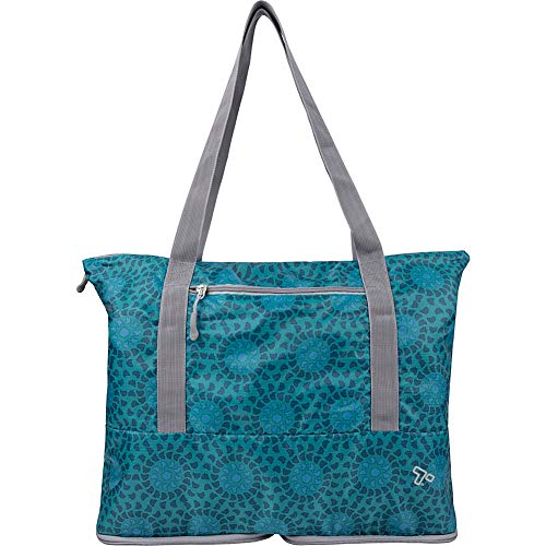 Travelon Folding Packable Tote, Mosaic Tile, One Size
