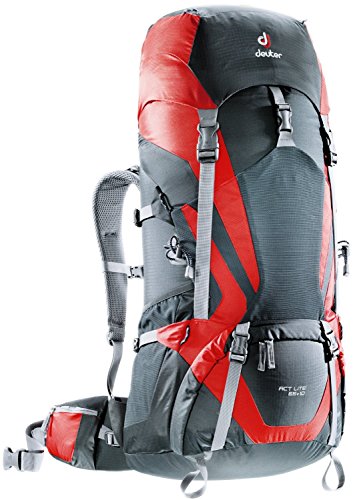 Deuter ACT Lite 65+10 Hiking Backpack (Granite/Fire)