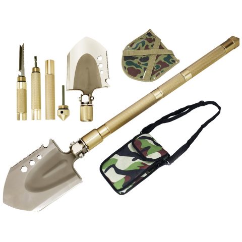 Rose Kuli Compact Folding Shovel Military Portable Shovel Outdoor Tactical Spade for Hiking