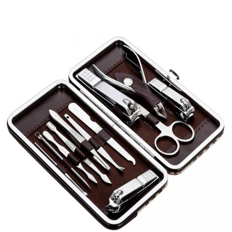 Tseoa Manicure, Pedicure Kit, Nail Clippers Set of 12Pcs