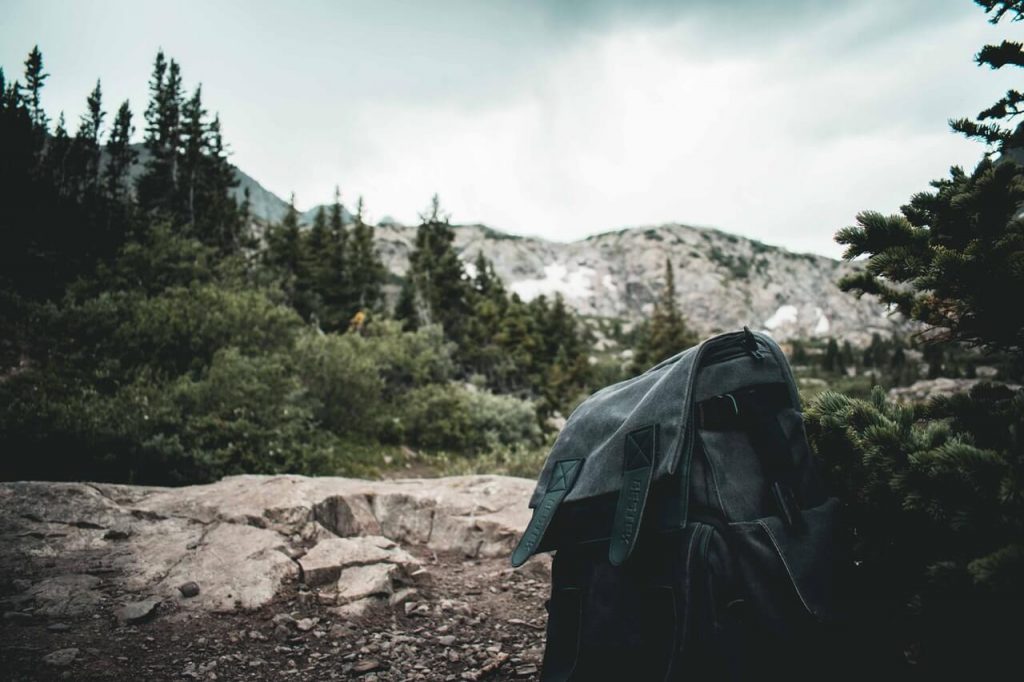 black small weekend backpack