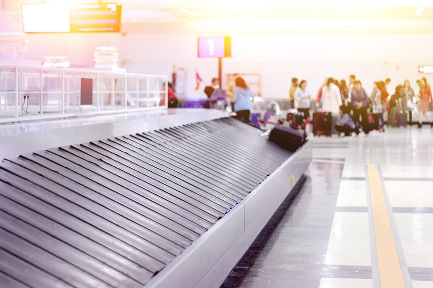 empty airport conveyor - lost luggage